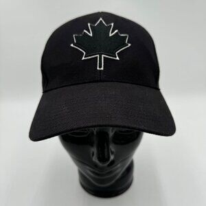47 brand Baseball Cap Canadian Maple Leaf Black on black
